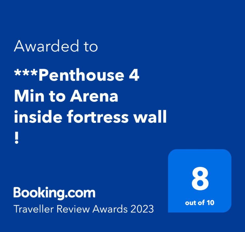 ***Penthouse 4 Min To Arena Inside Fortress Wall ! Verona Kültér fotó